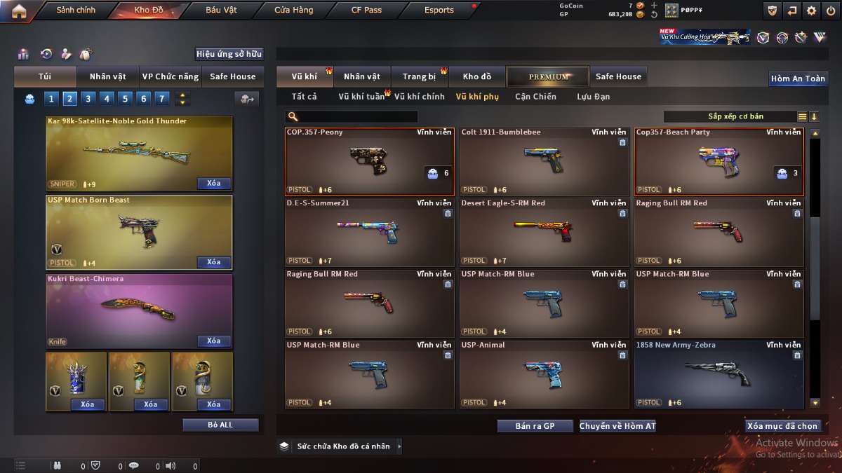 shop acc cf uy tin gia re